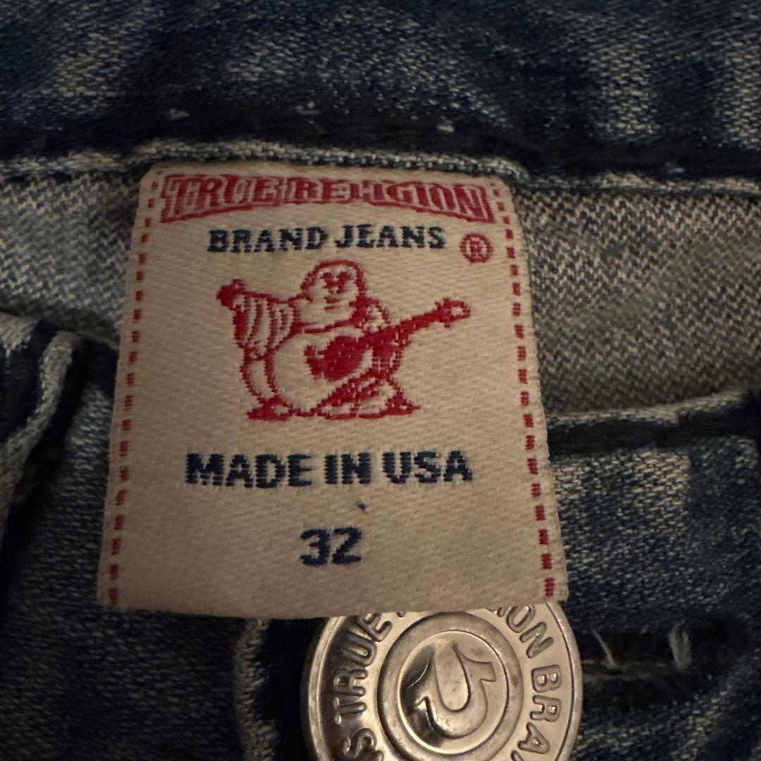 希少‼️黒ステッチTrue Religion super t 極太ステッチ y2k