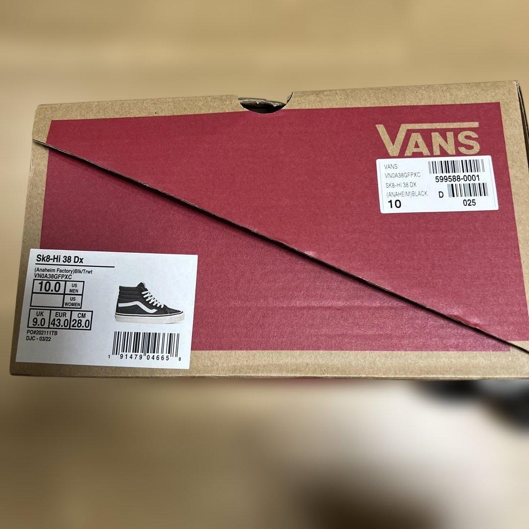 新品箱付　極希少Vans Sk8-Hi 38 DX Anaheim Black