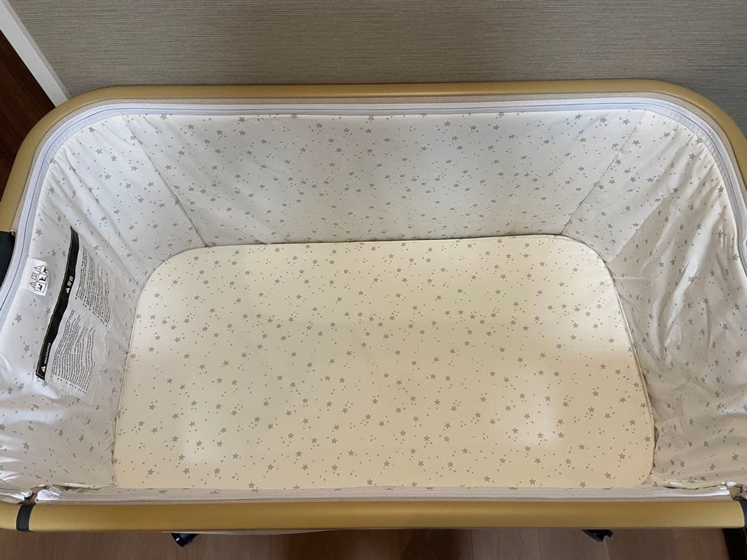 専用【新品】HZDMJベビーベッド　ベージュ