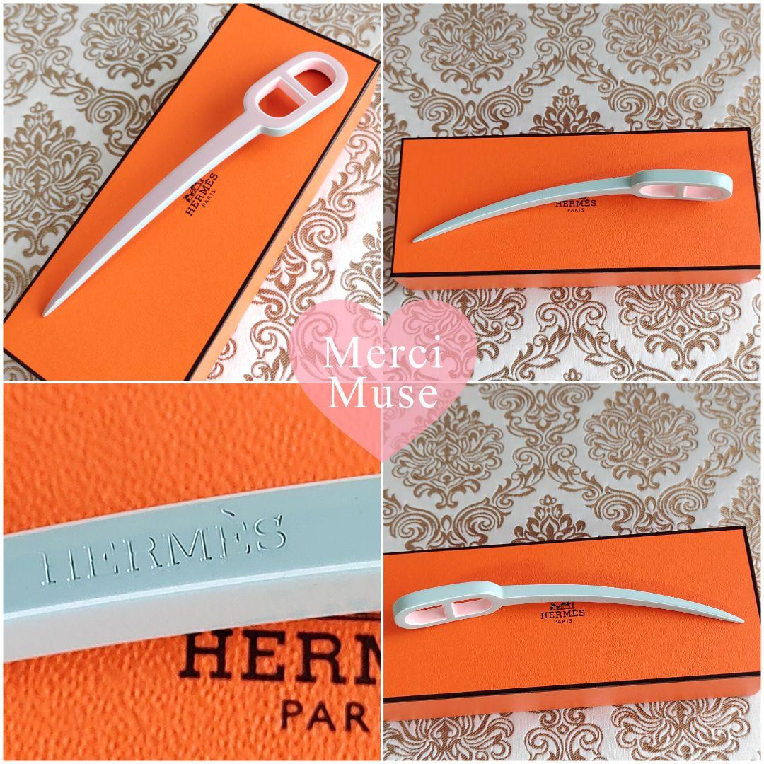 ❤お得なお品❤マイヨンへアスティック ピンクｘグリーン 髪飾り 簪 エルメス