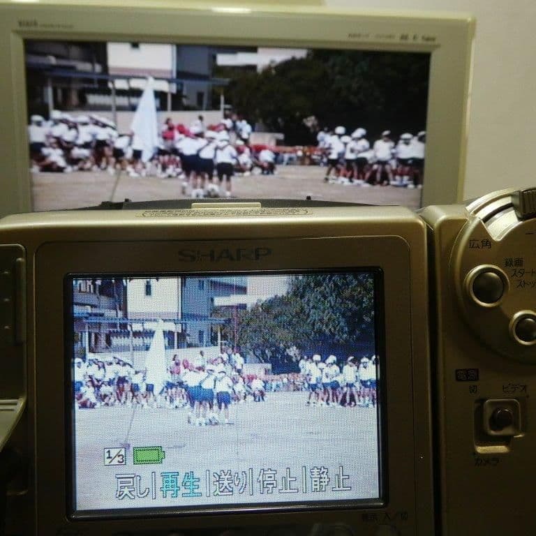 動作良好　Video.8シャープVL-EH480 8ミリビデオカメラDVD化