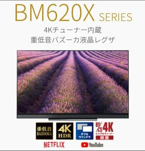 東芝 TOSHIBA REGZA 43BM620X 4K対応 テレビ 送料無料