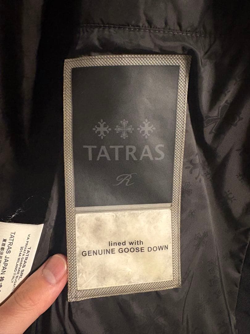 TATRAS ブラック ダウンジャケット MTZ-TA1482