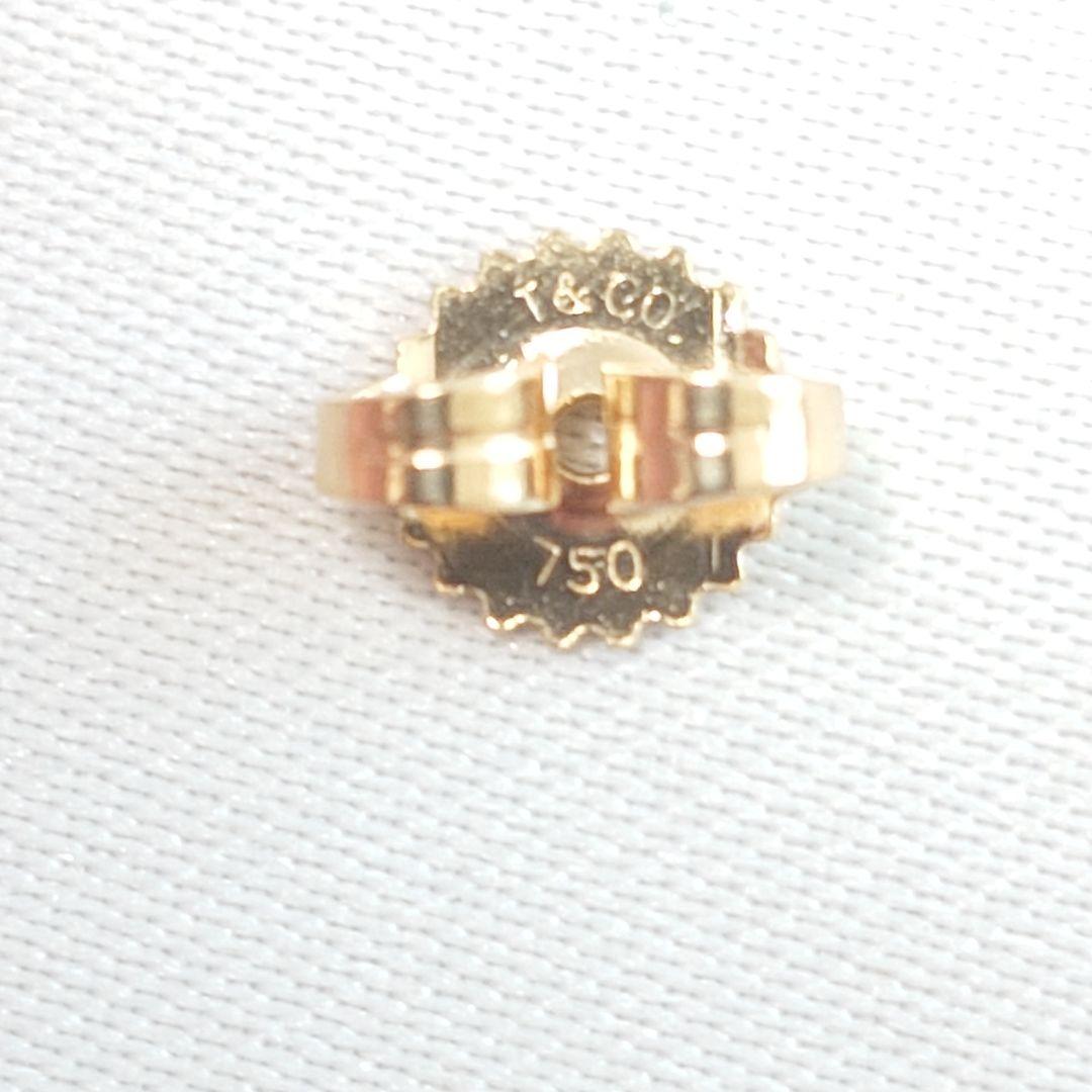 【美品】ティファニー K18YG シトリン ピアス 片耳用 6679