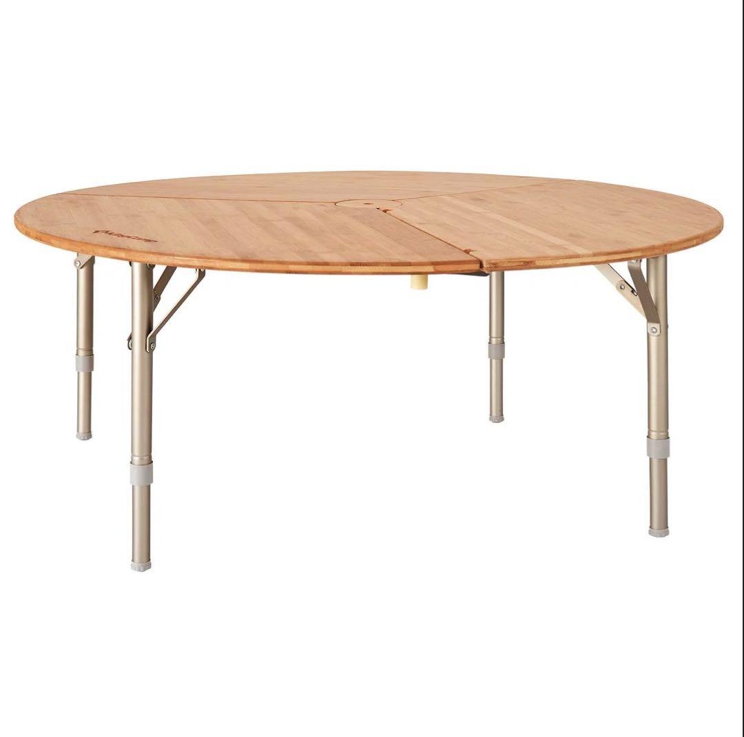 KingCamp BAMBOO 9595 アウトドアテーブル ナチュラル