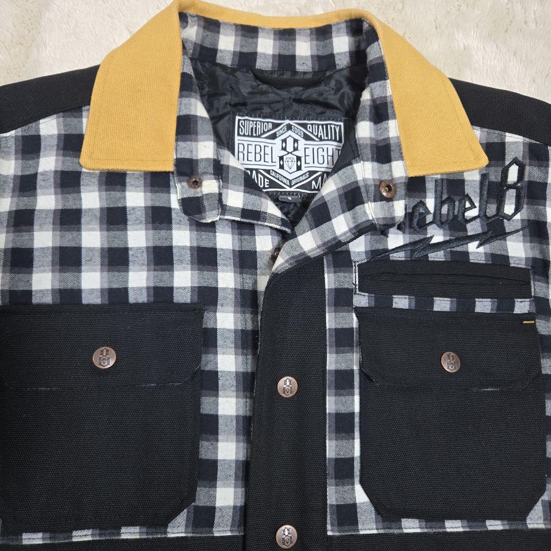 Rebel8 レベルエイト plaid Bolted Jacket ダック地
