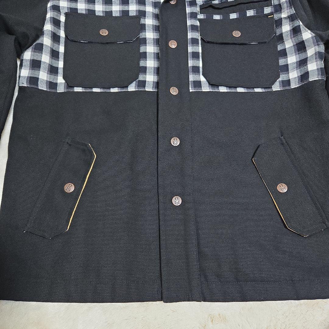 Rebel8 レベルエイト plaid Bolted Jacket ダック地