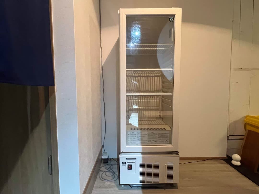 I*侍様 ホシザキ業務用冷蔵庫ショーケース スライド扉 白 USB-50BTL2