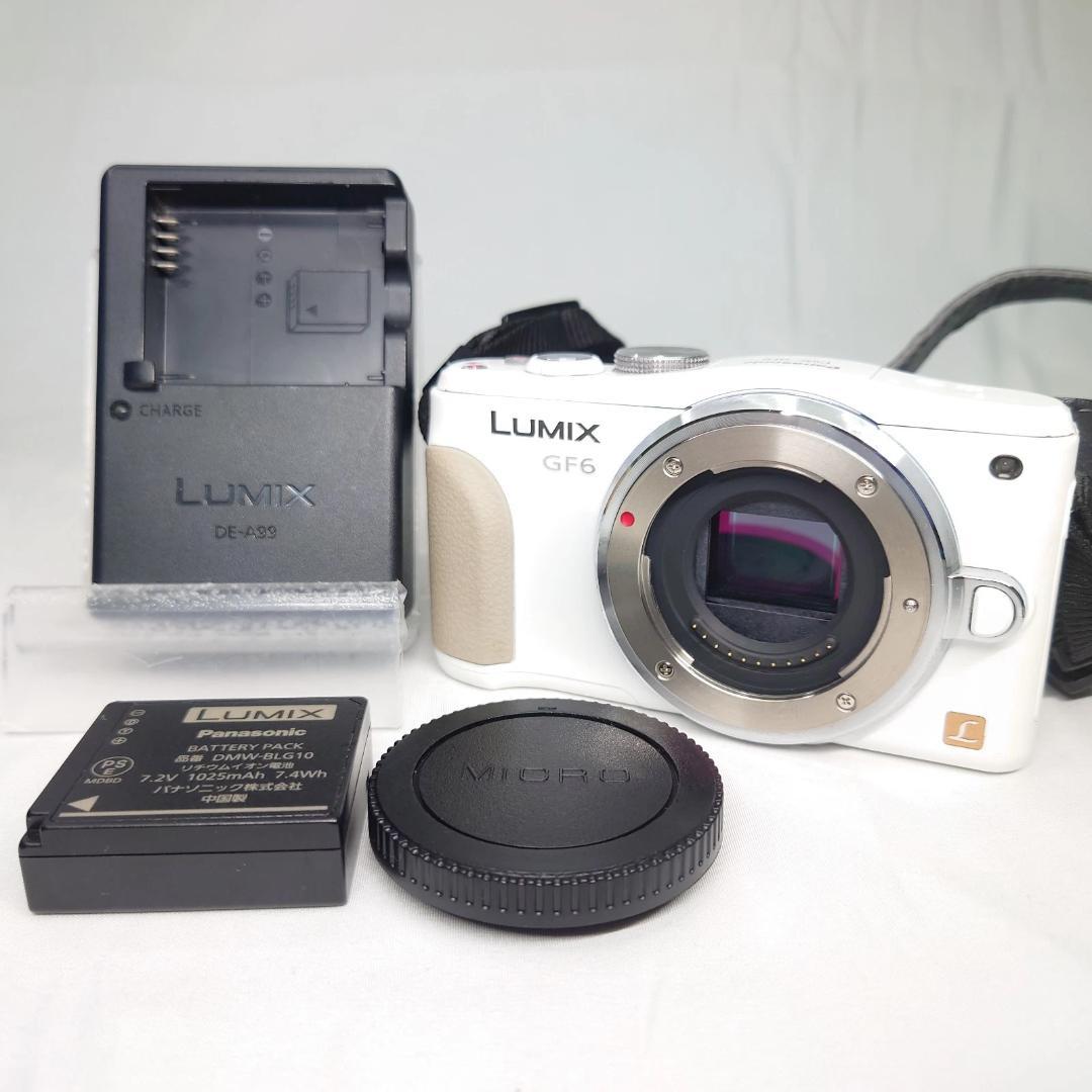 パナソニック LUMIX DMC-GF6 ホワイト 一眼レフカメラ 動作確認済み