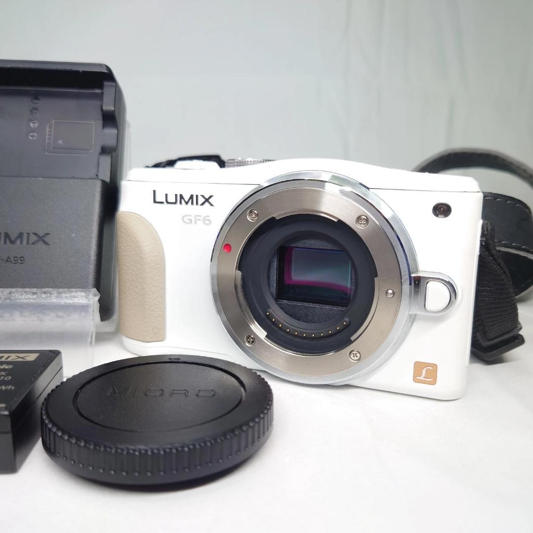 パナソニック LUMIX DMC-GF6 ホワイト 一眼レフカメラ 動作確認済み