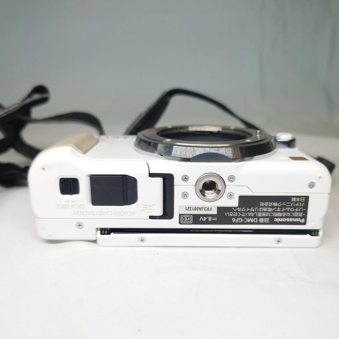 パナソニック LUMIX DMC-GF6 ホワイト 一眼レフカメラ 動作確認済み