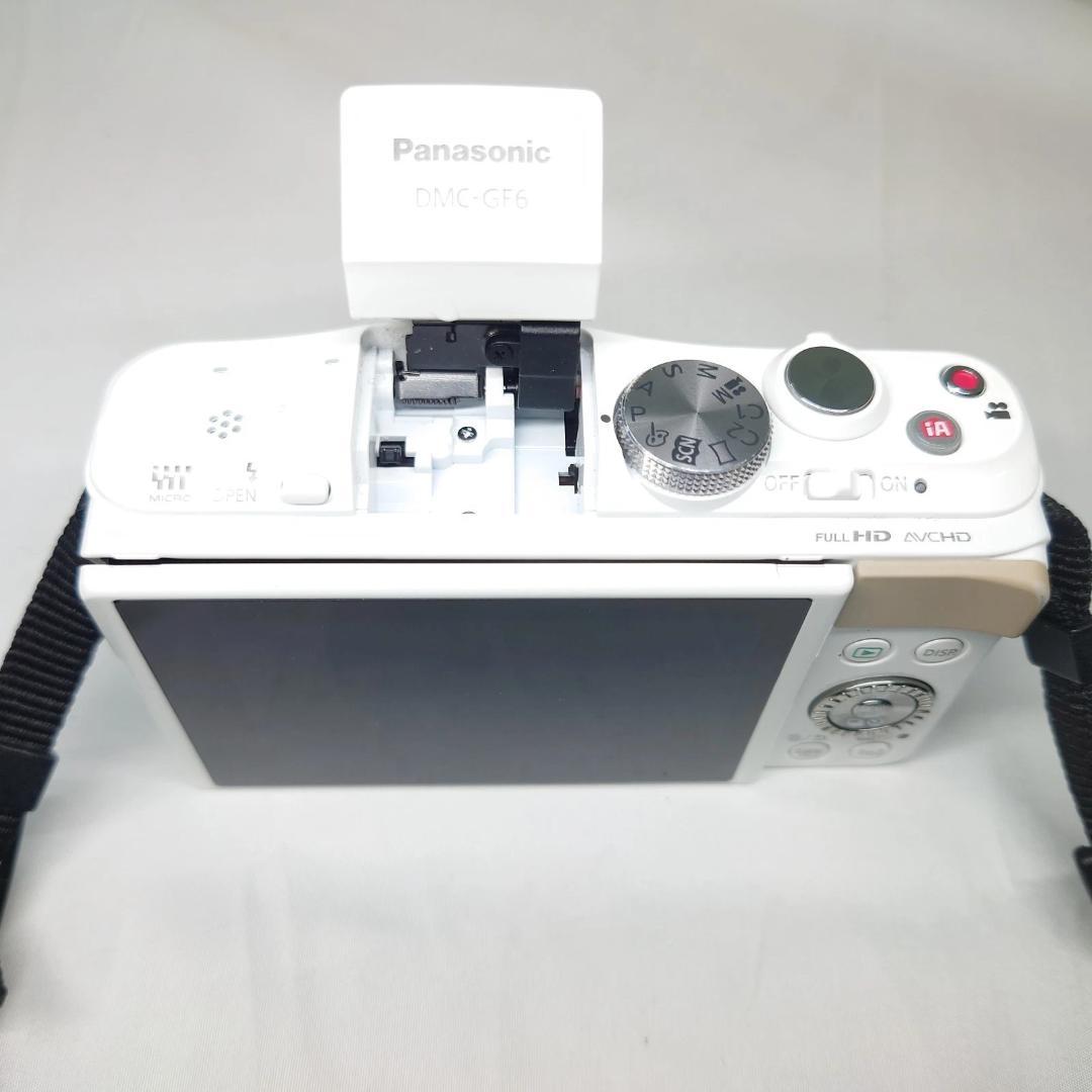 パナソニック LUMIX DMC-GF6 ホワイト 一眼レフカメラ 動作確認済み