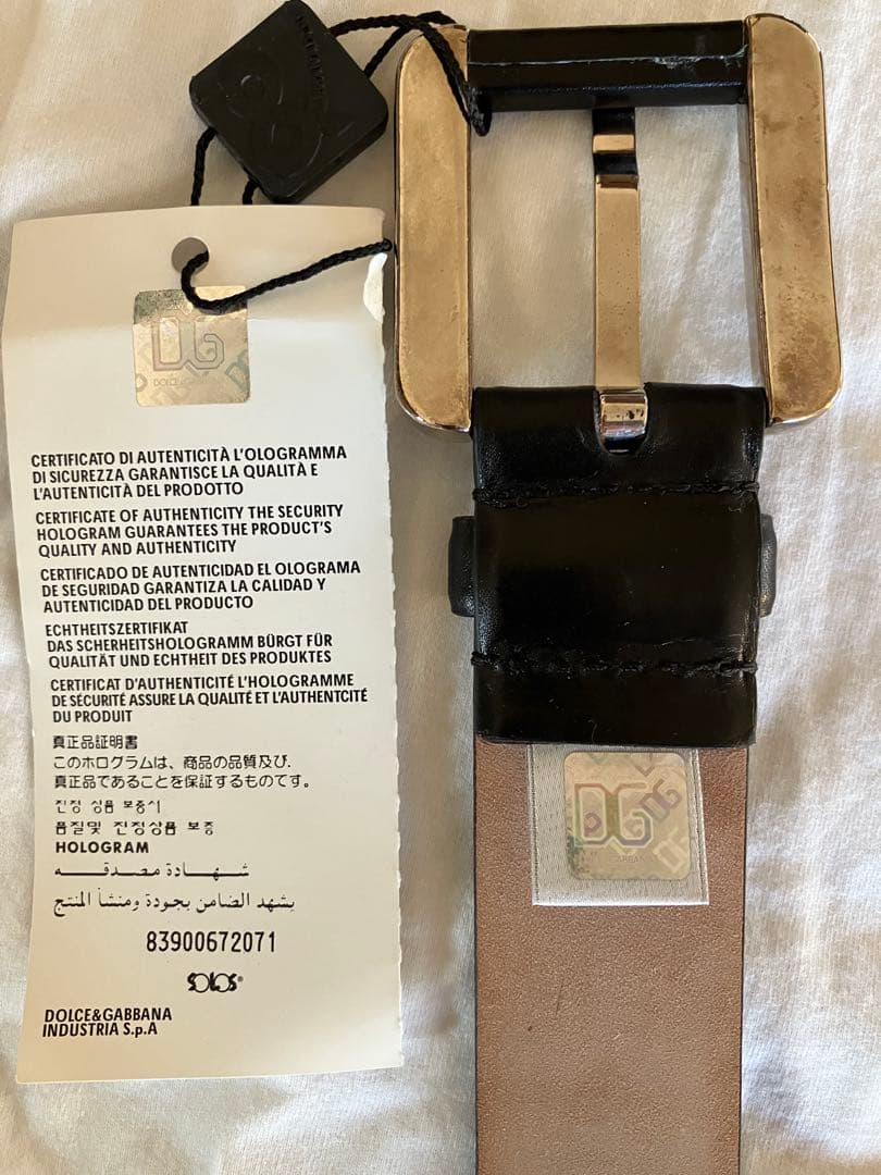 ノンコノンコ【新品未使用】D&G ベルト メンズ