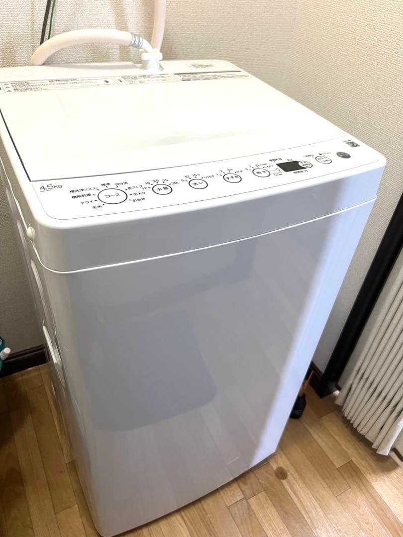 美品　高年式　全自動洗濯機　BW-45A　4.5kg 2023年製　ハイアール