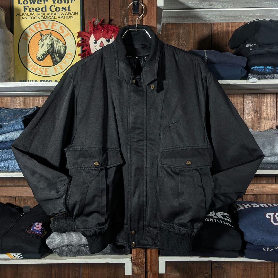 80s　ドリズラージャケット　スウィングトップ　刺繍　ビンテージ　太アーム