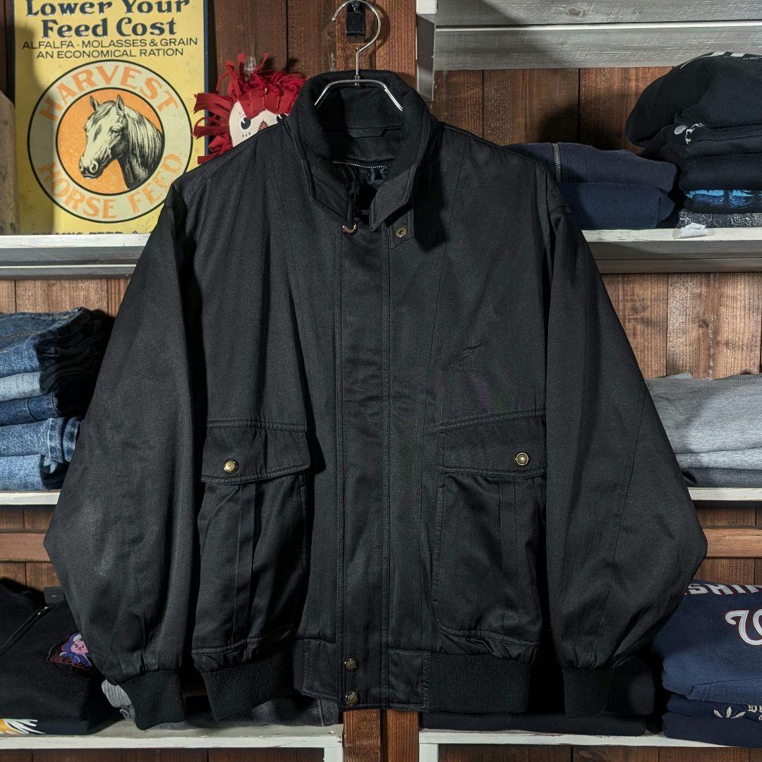 80s　ドリズラージャケット　スウィングトップ　刺繍　ビンテージ　太アーム