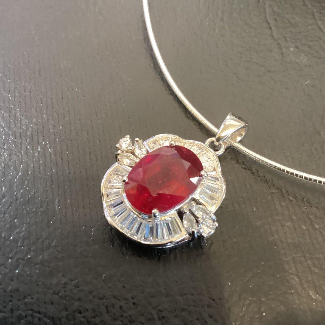 ☆*ね様 天然石ルビーデザインリング＆ネックレスのサイズ限定セット13号