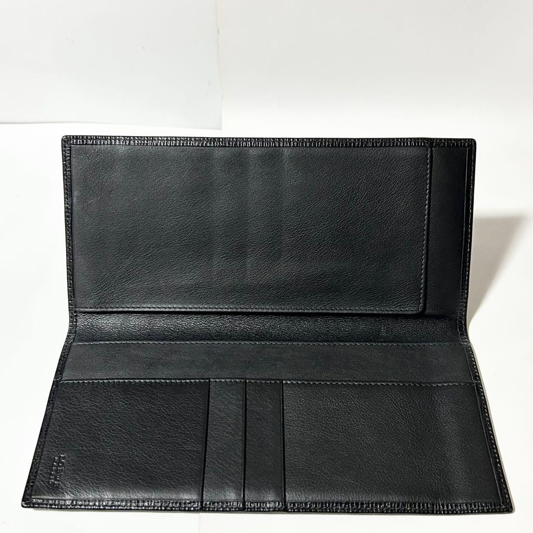 美品 LOEWE ロエベ L18 アナグラム レザー 二つ折り 長財布