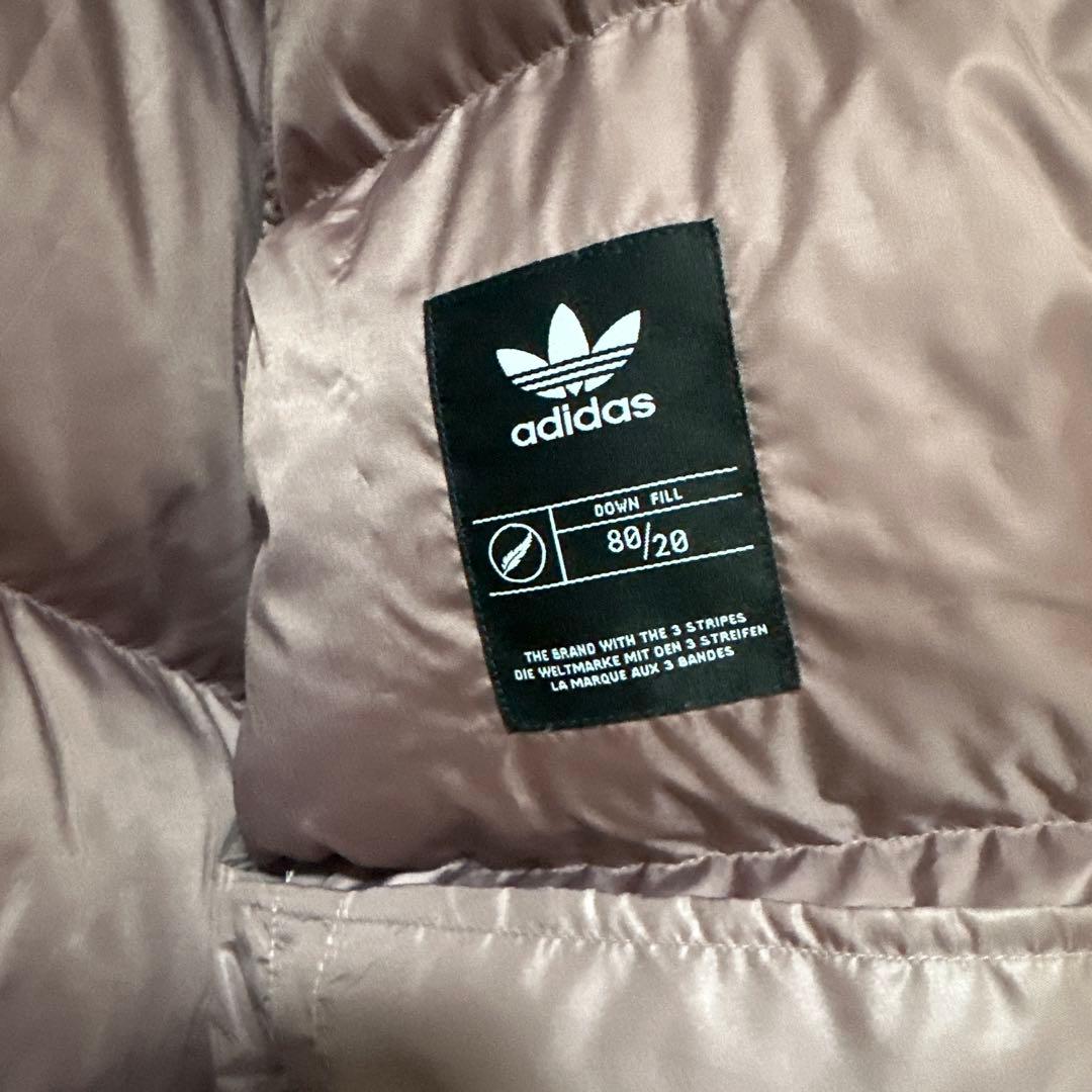 adidas ダウンジャケット　ピンク　Mサイズ