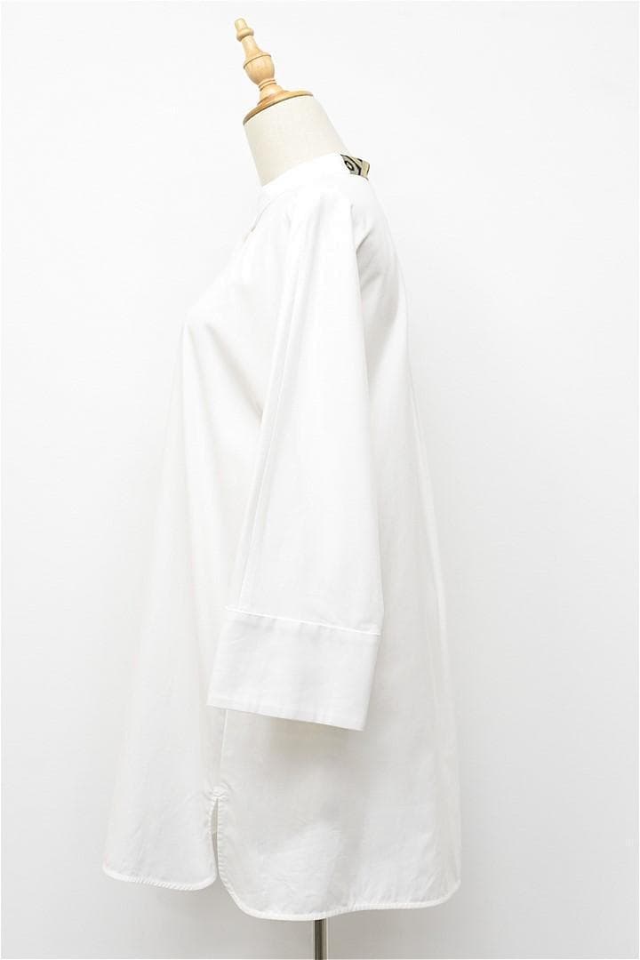 HGD-P312/美品 S MAXMARA ブラウス ロング丈 ドルマン 40