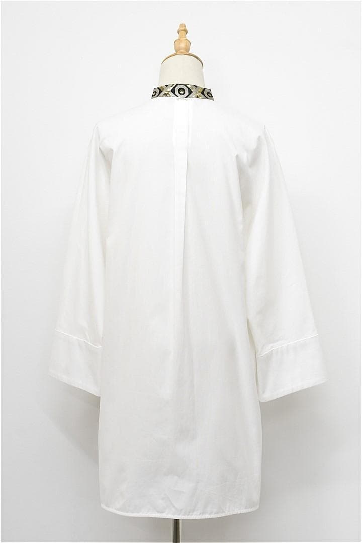 HGD-P312/美品 S MAXMARA ブラウス ロング丈 ドルマン 40