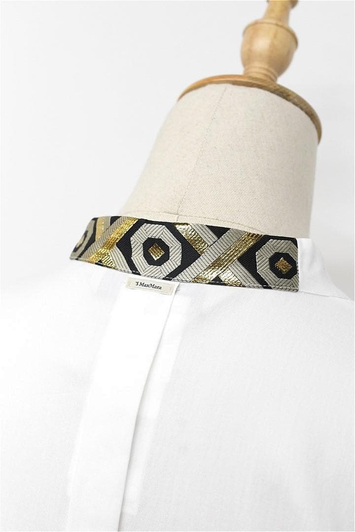 HGD-P312/美品 S MAXMARA ブラウス ロング丈 ドルマン 40