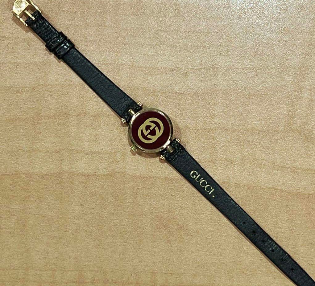 美品GUCCI レディース 腕時計 サイドシェリー ヴィンテージ 可動品
