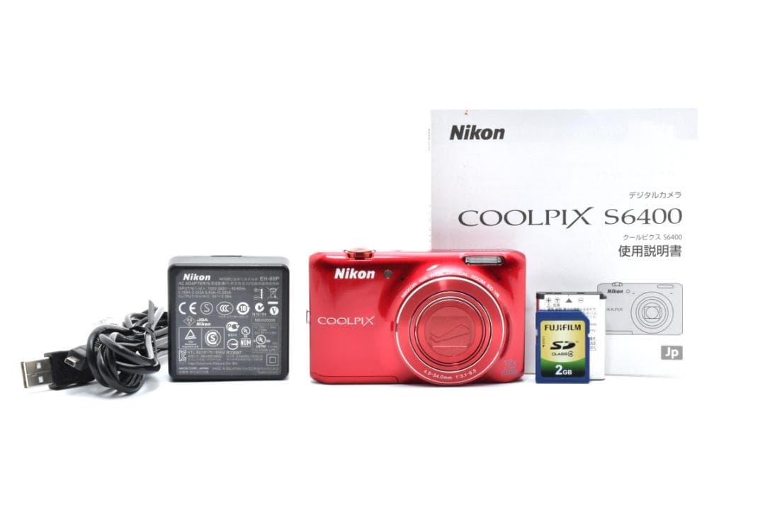 【お値下げ歓迎・ほぼ新品】 Nikon COOLPIX S6400 レッド