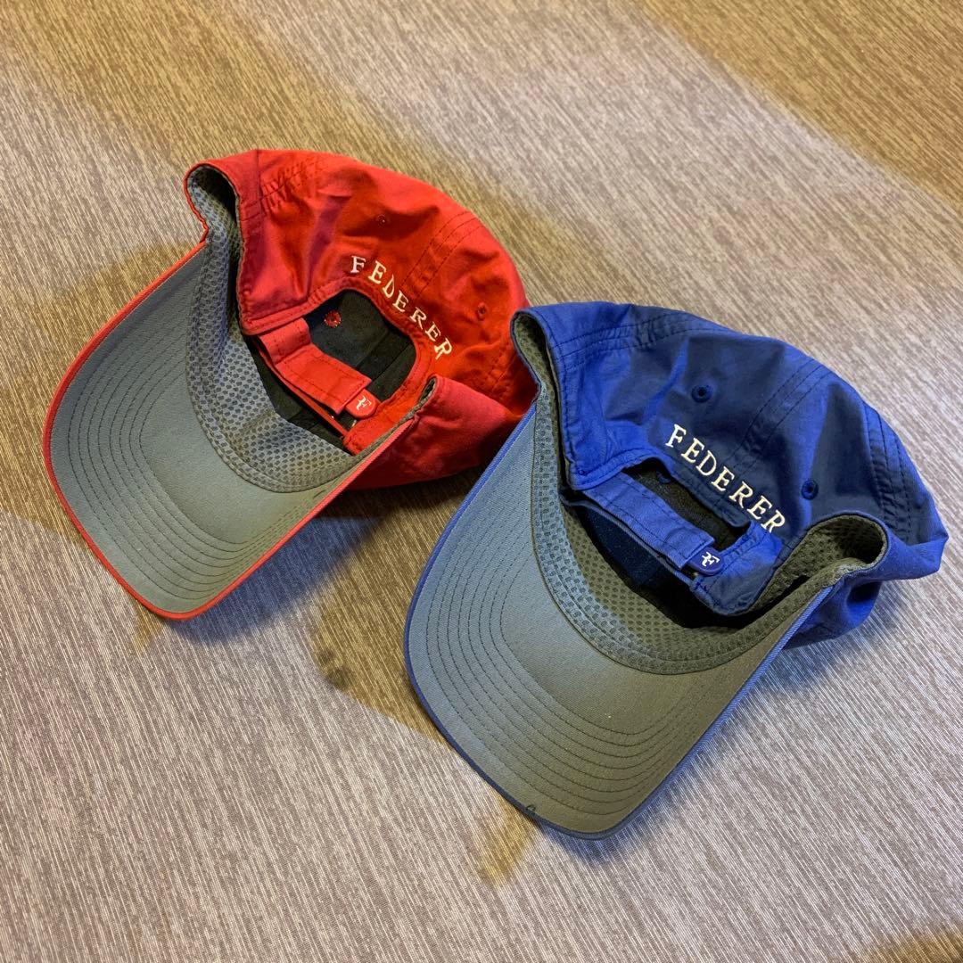 フェデラー　キャップ　赤、青セット　NIKE製レア