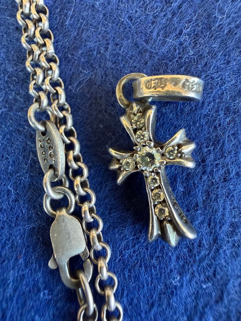 クロムハーツ　ベイビーファット　クロス　シルバー　ダイヤ　純正オリジナル