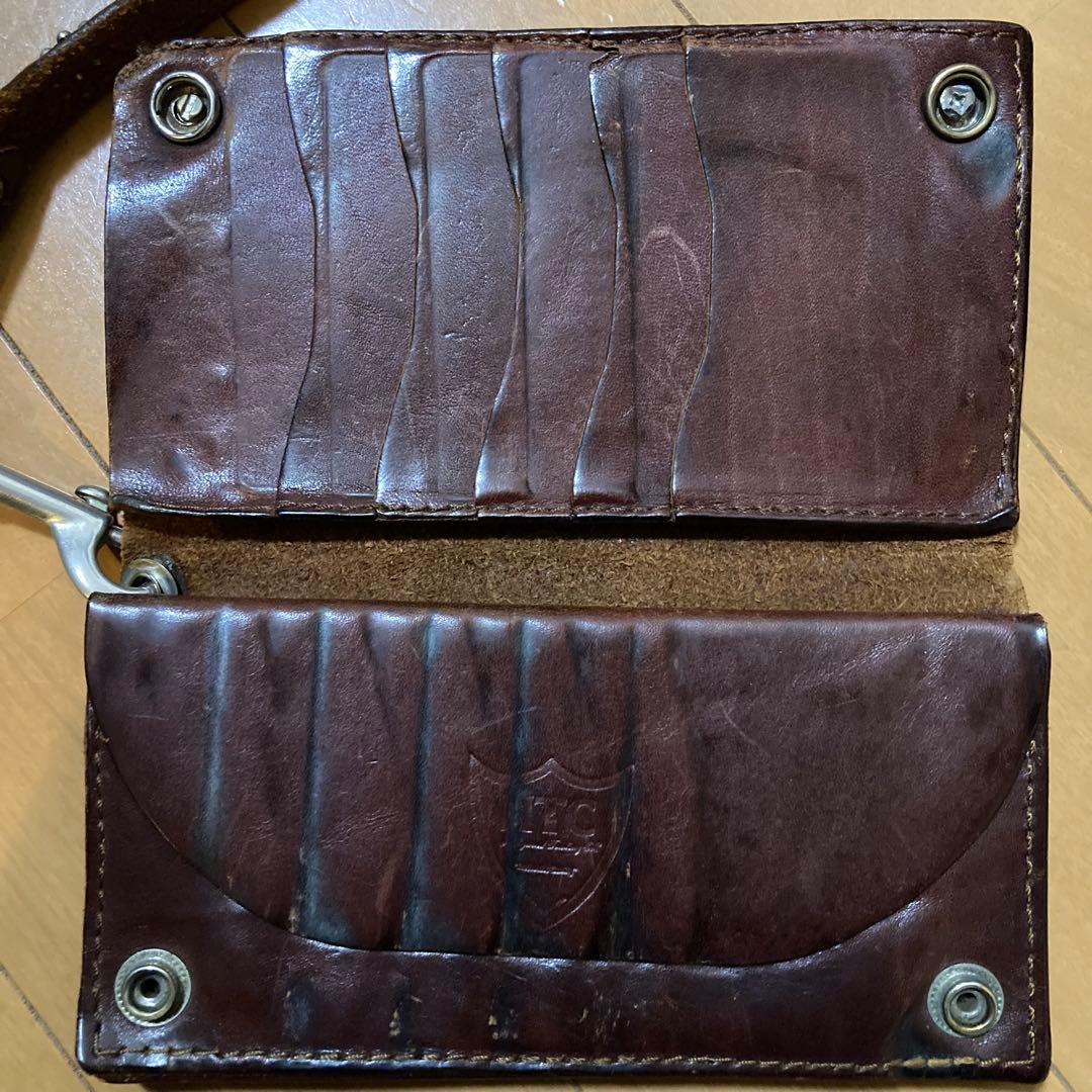 ブラウン　ウォレット　チェーン　htc