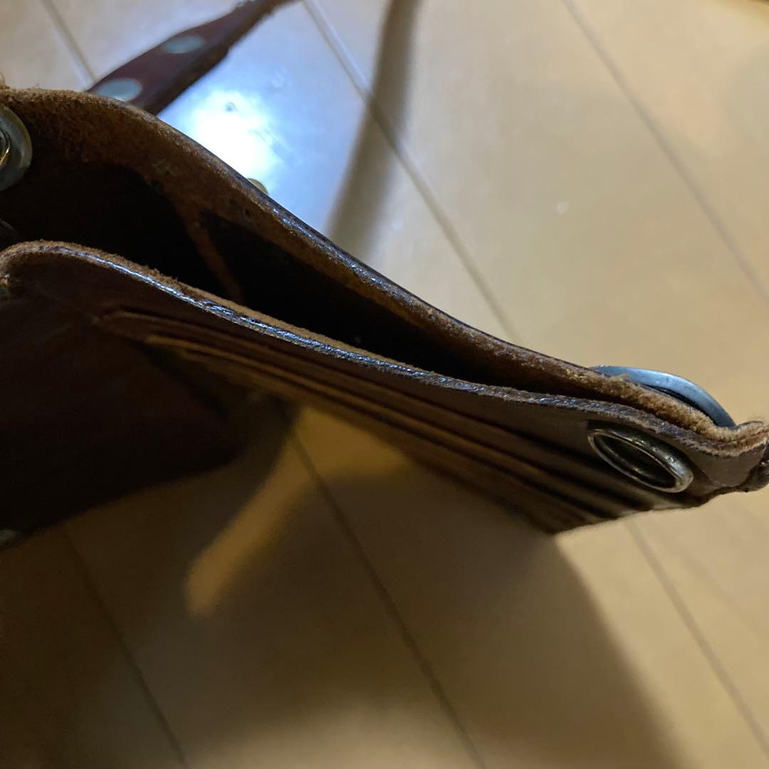 ブラウン　ウォレット　チェーン　htc