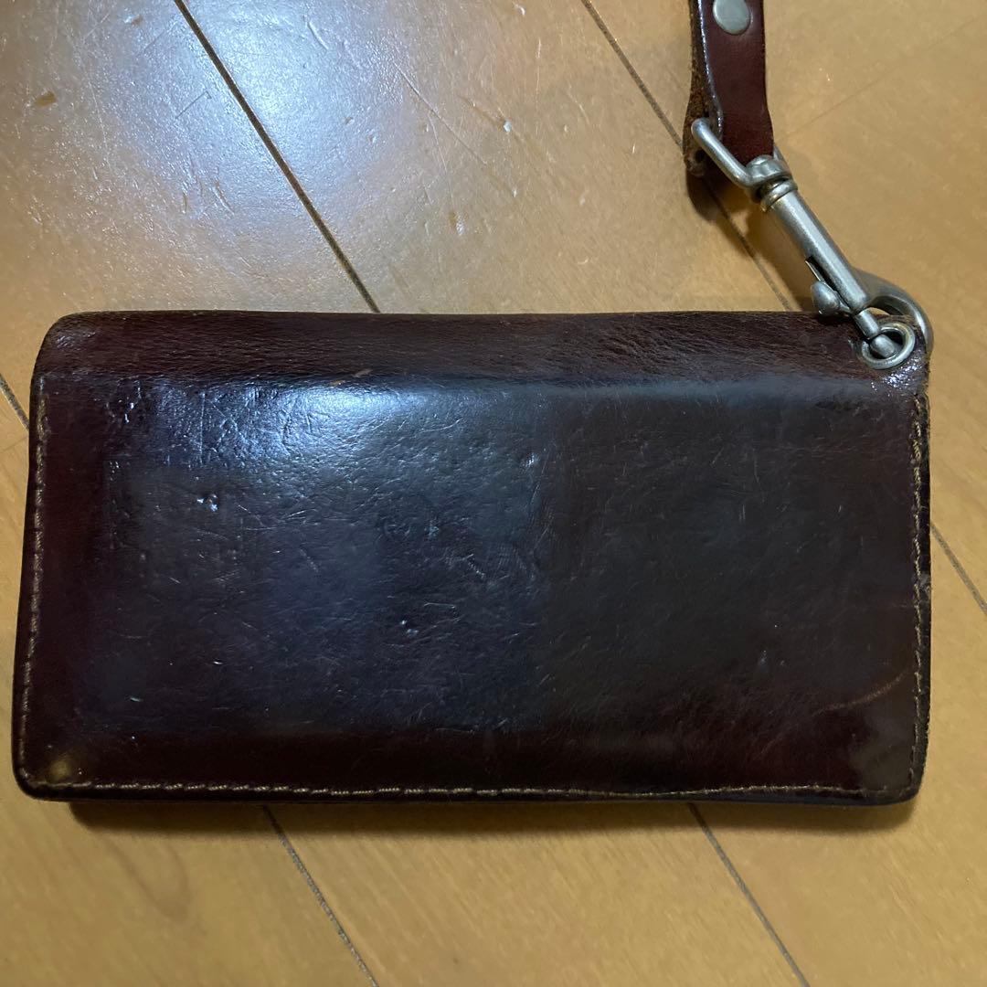 ブラウン　ウォレット　チェーン　htc
