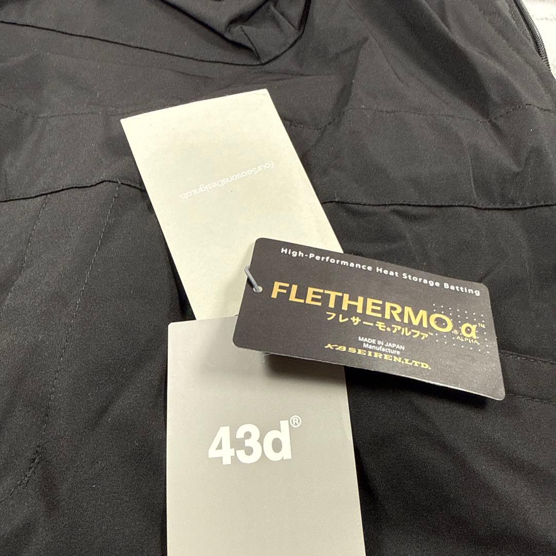 新品未使用43d スノーボード ウェア ビブパンツ M 蓄熱 中綿 フレサーモ