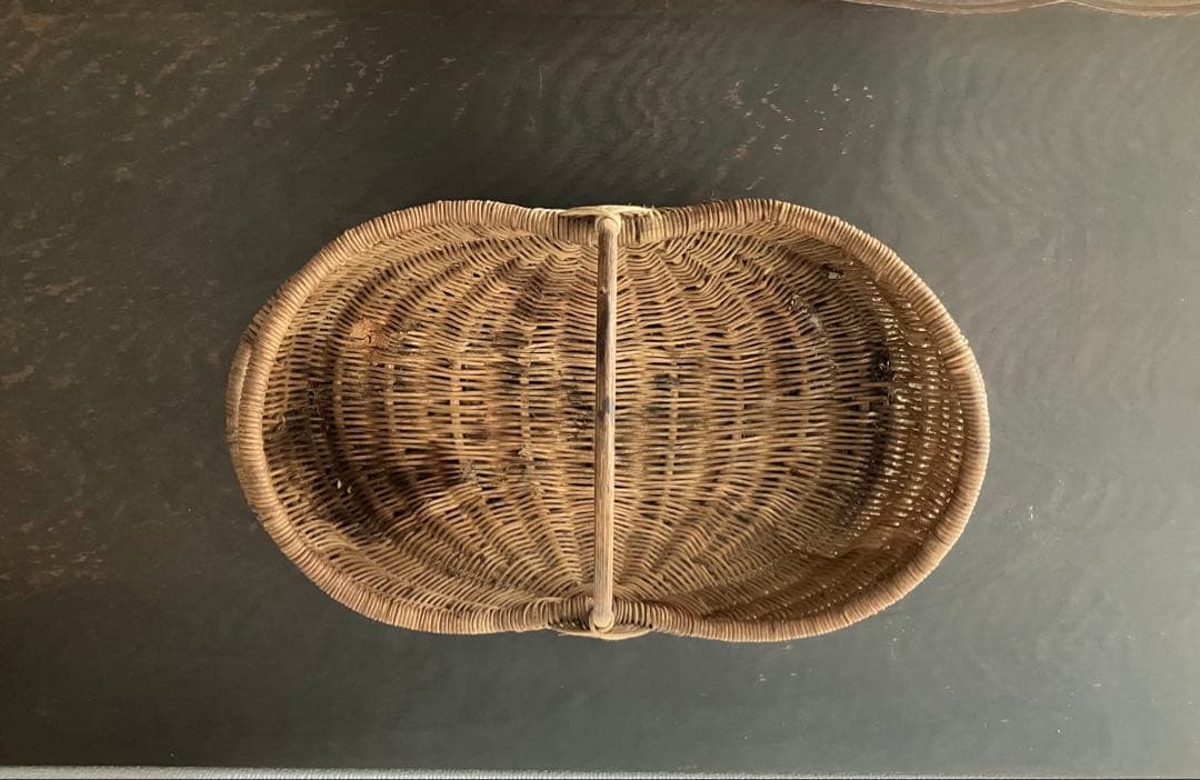 フランスアンティーク　パニエ　カゴ　バスケット