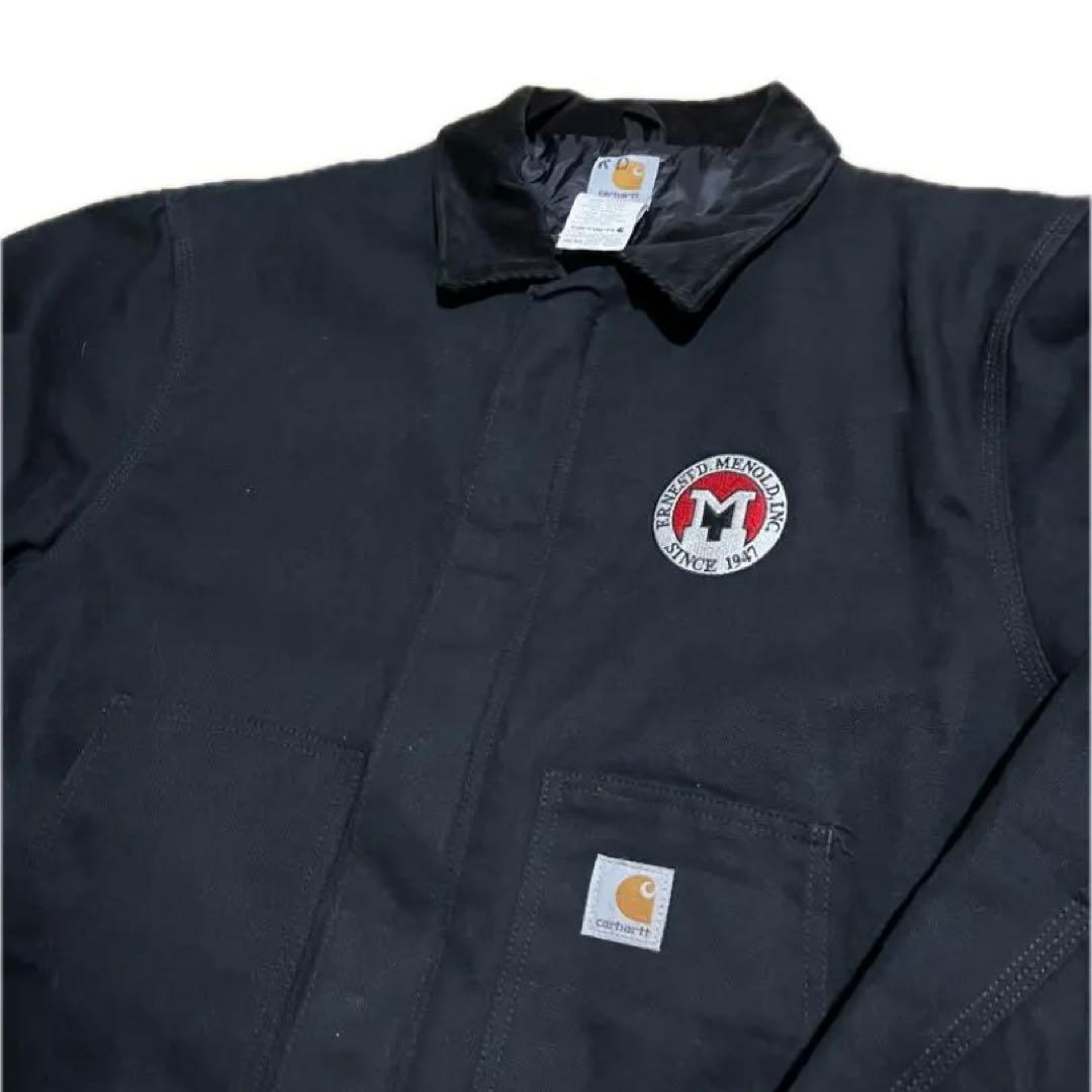 古*ー様 【希少】 00sカーハート トラディショナルジャケット ダック ブラッ