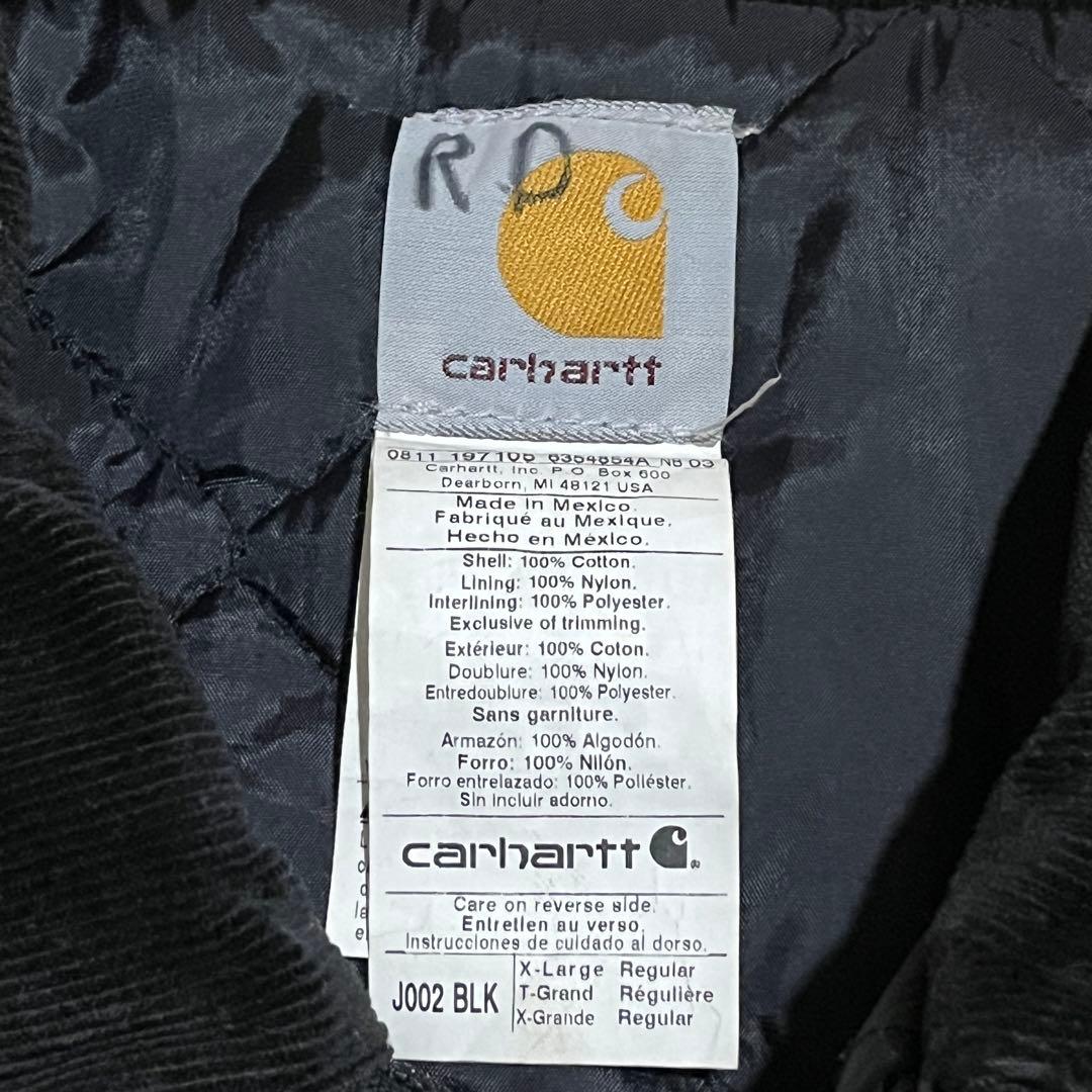 古*ー様 【希少】 00sカーハート トラディショナルジャケット ダック ブラッ