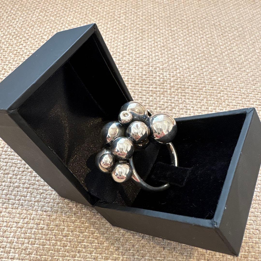 【ジョージジェンセン】ムーンライトグレープ 大 シルバーリング 14号