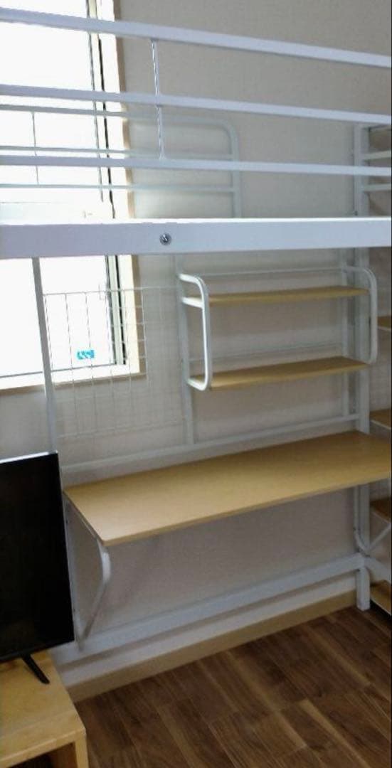 NITORI 美品 ロフトベッドアルルN デスク付き