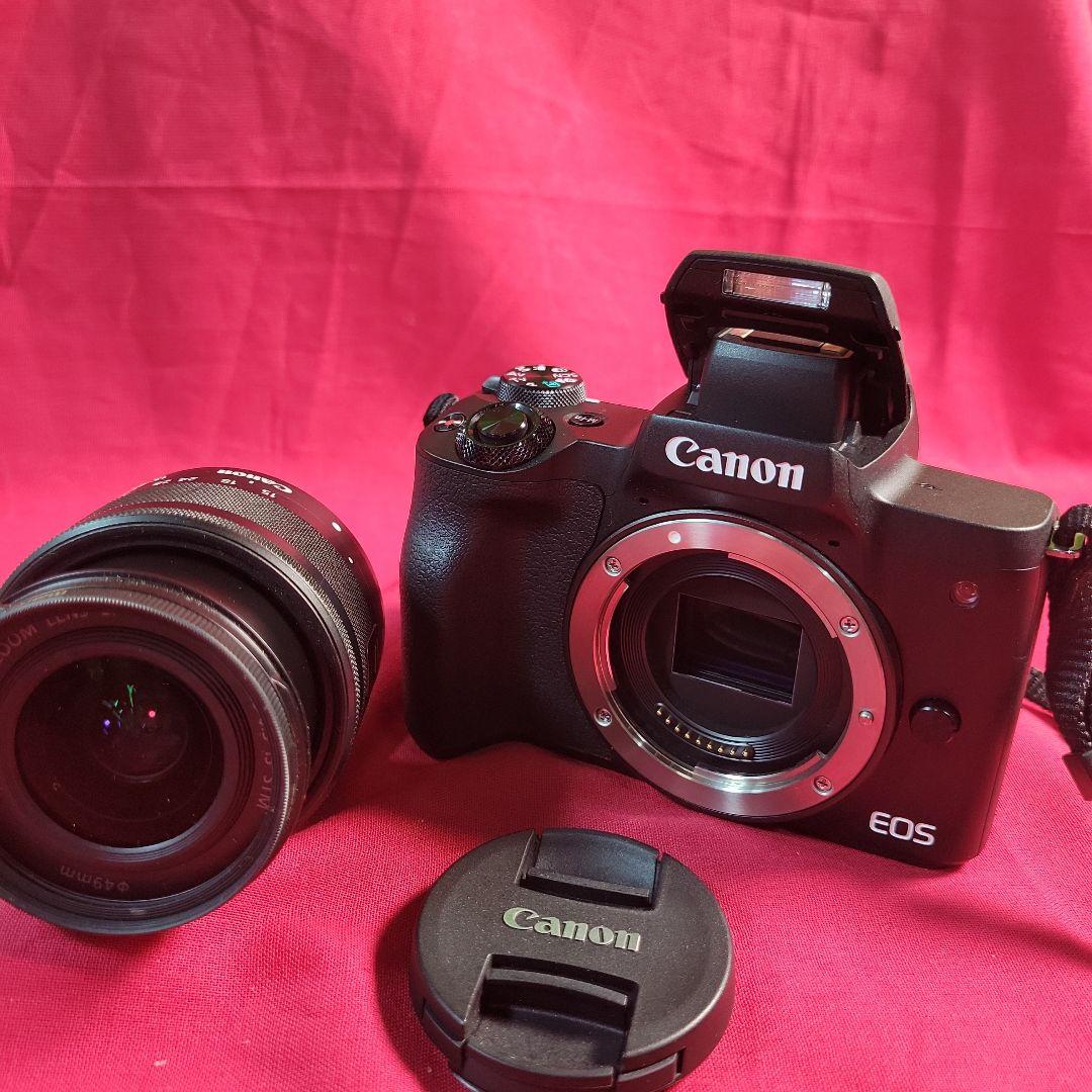 キヤノン Canon ミラーレス　美品　一眼カメラ　EOS Kiss M　動作品