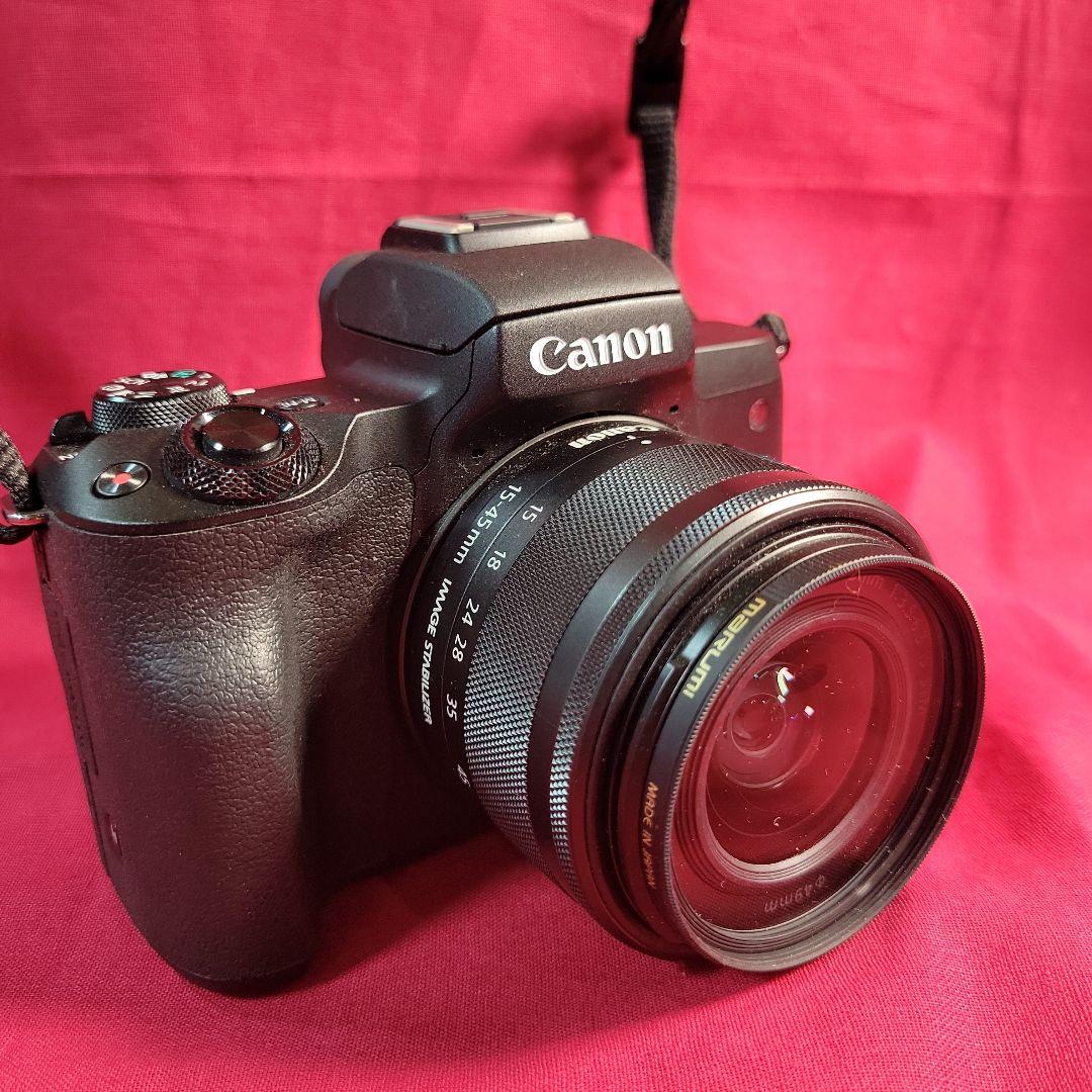 キヤノン Canon ミラーレス　美品　一眼カメラ　EOS Kiss M　動作品