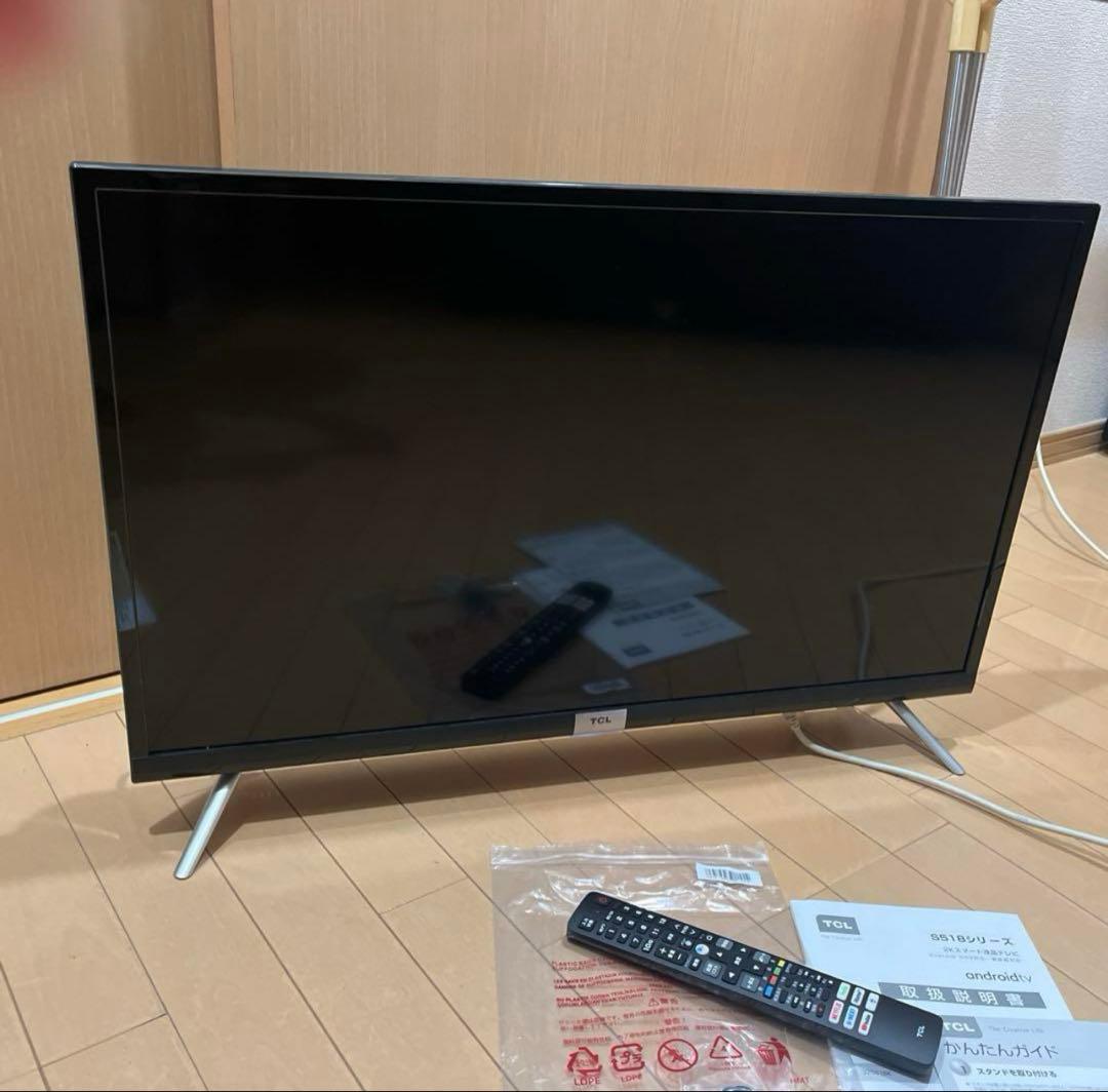 2023年製TCL 32S518K 32V型 液晶スマートテレビ+地上波ケーブル