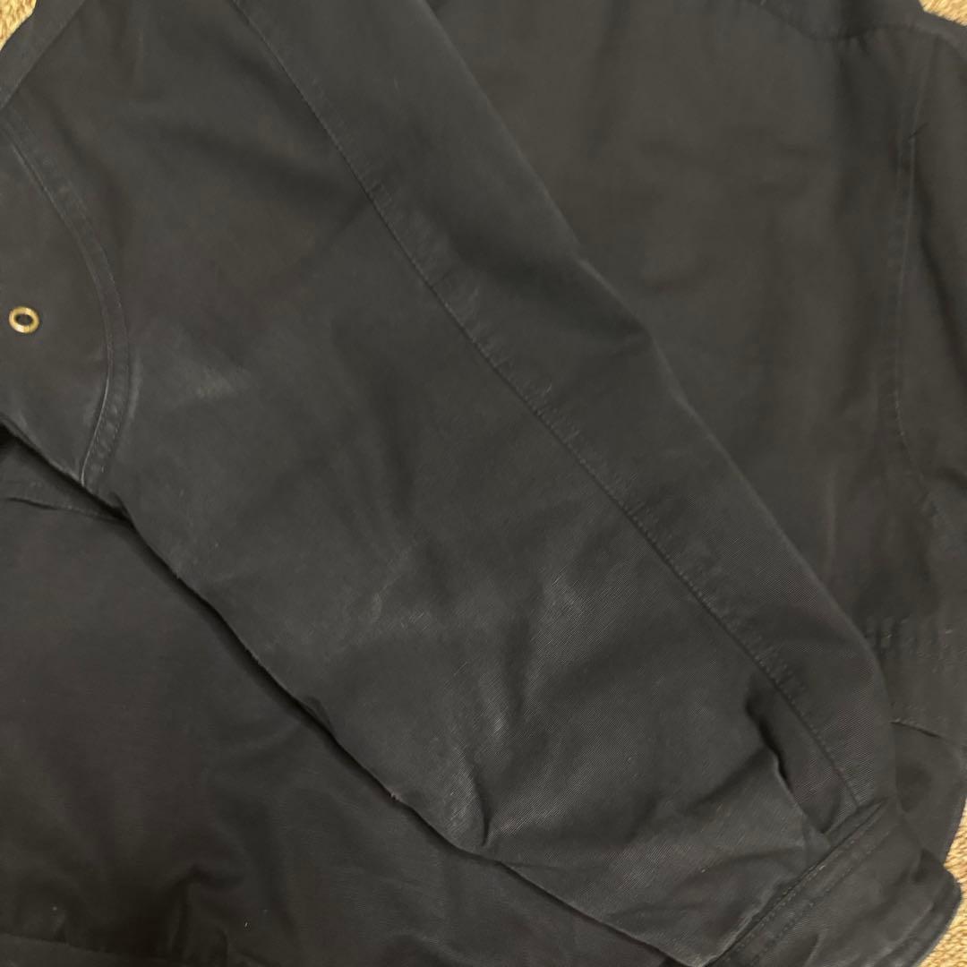 MIRAGE 短丈　襟レザー　ドリズラージャケット　中綿入り　ヴィンテージ