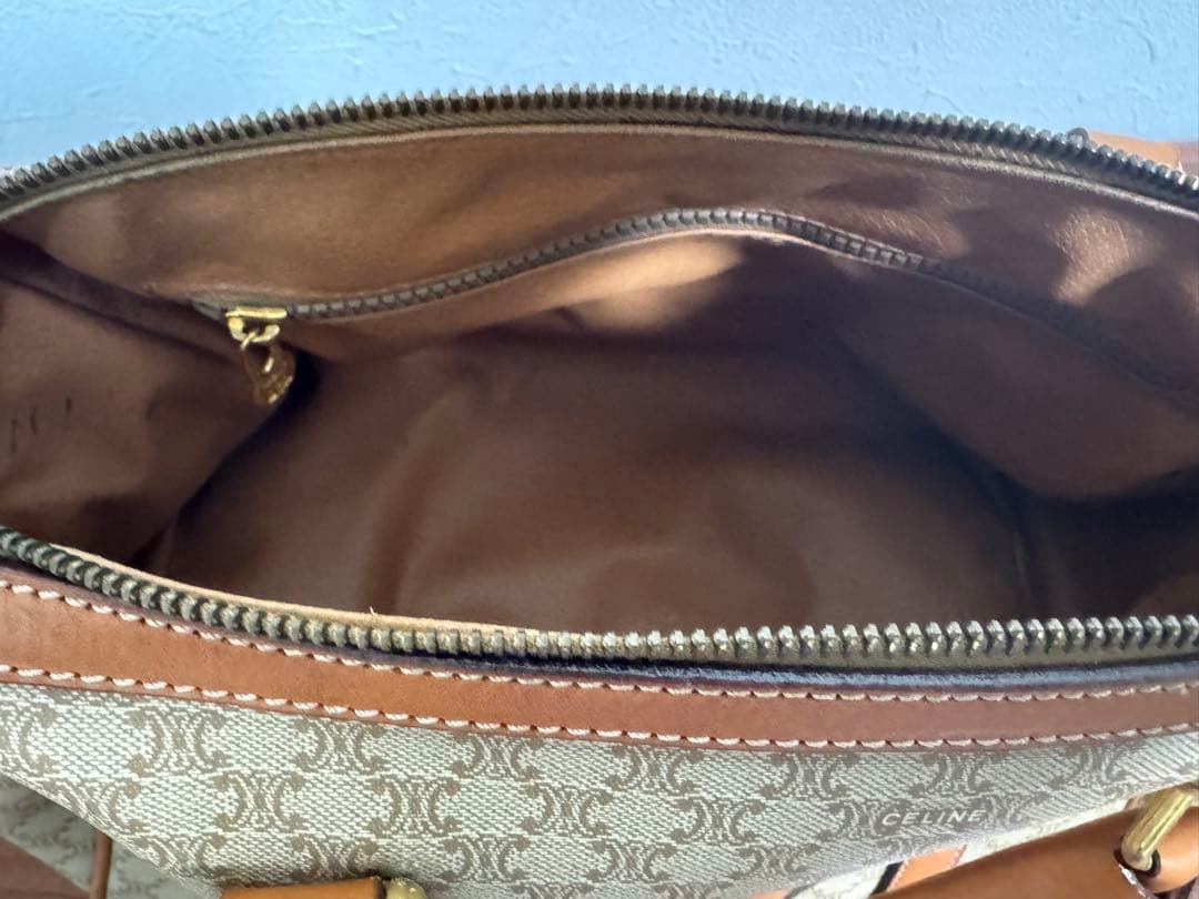 CELINE セリーヌ マカダム柄 ハンドバッグ ボストンバッグ ヴィンテージ