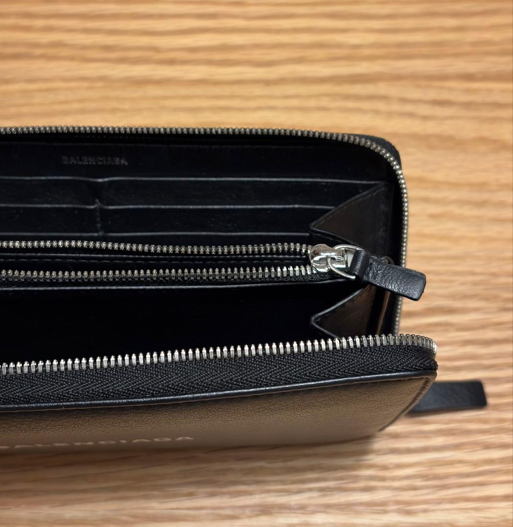 BALENCIAGA バレンシアガ 長財布 ラウンドファスナー 黒