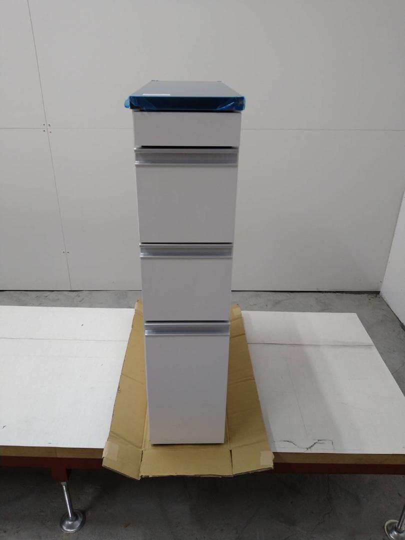 6104 ステンレス天板シンクサイド収納庫3段　幅200