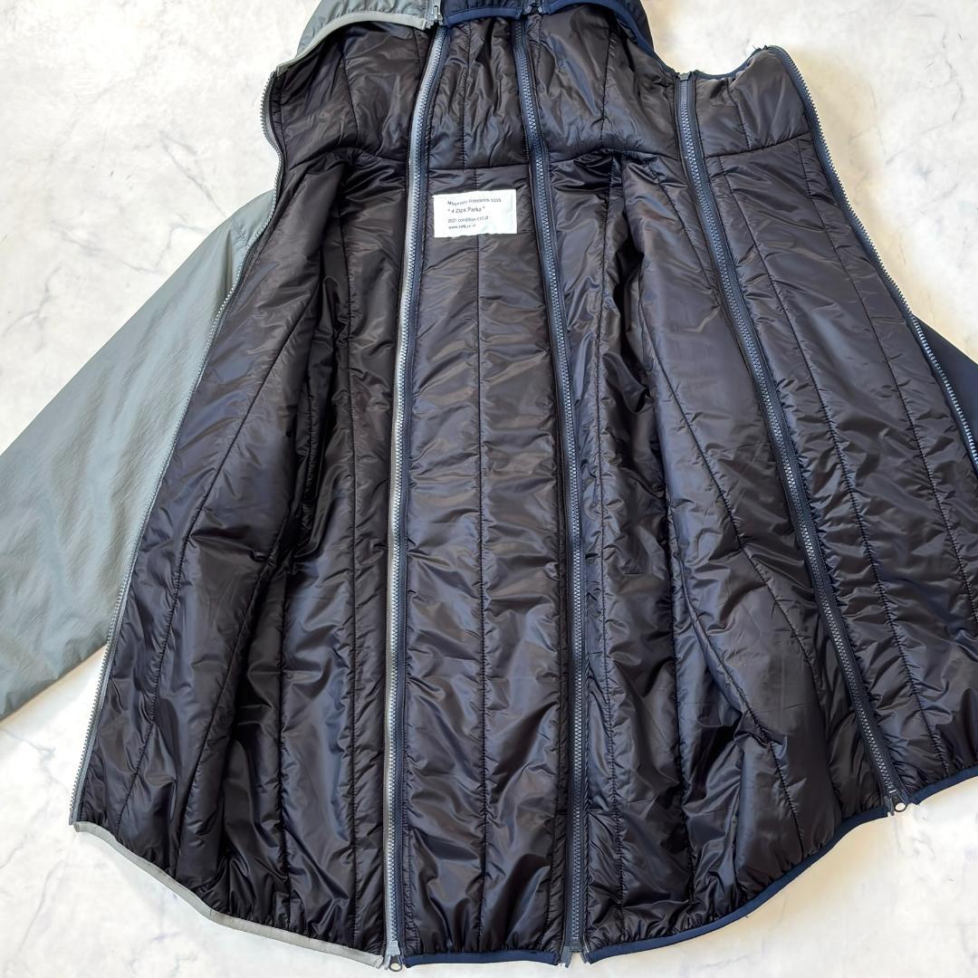 美品マウンテンリサーチ 4 Zips Parka 中綿ジャケット紺 L tr6
