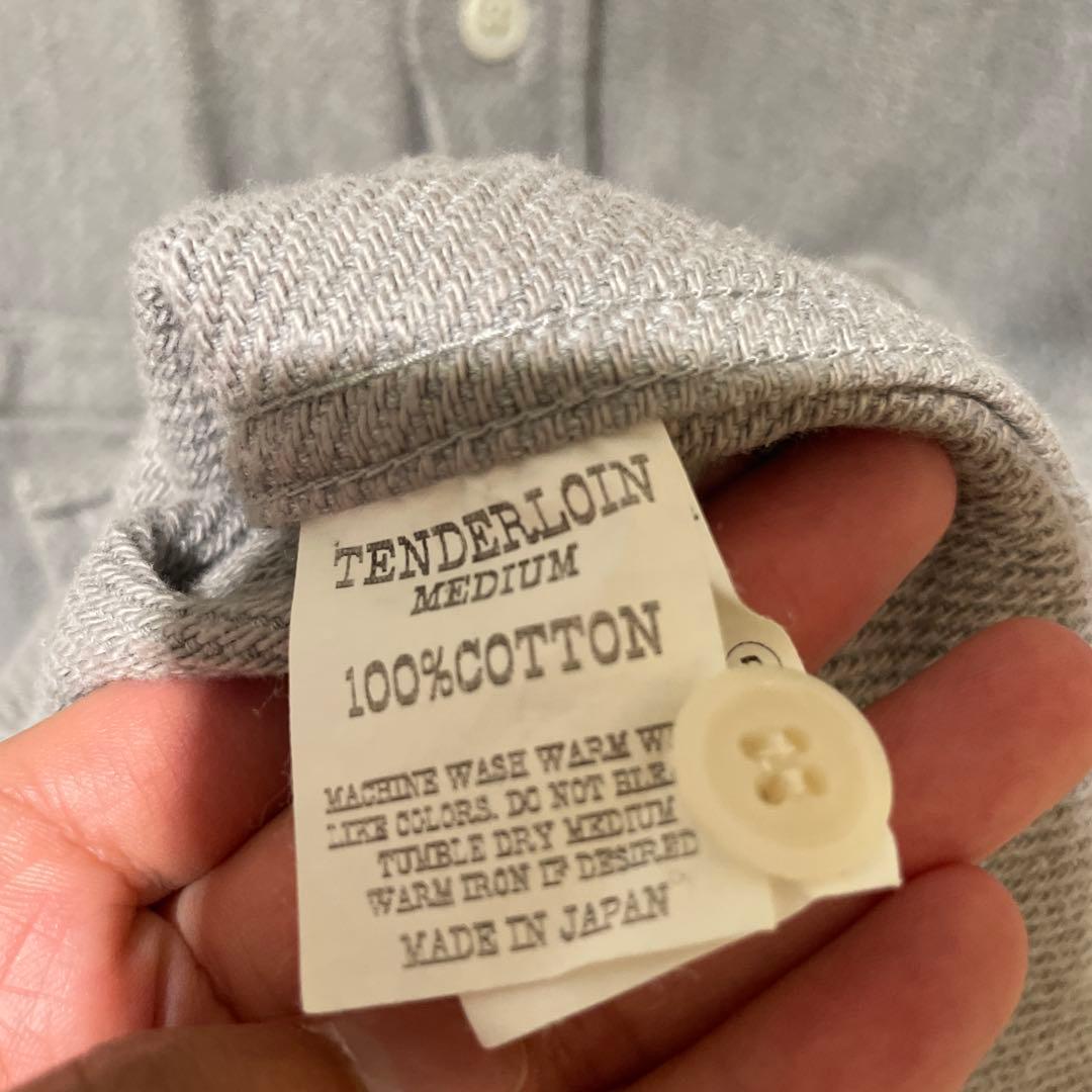 Tenderloin グレー ネルシャツ 長袖