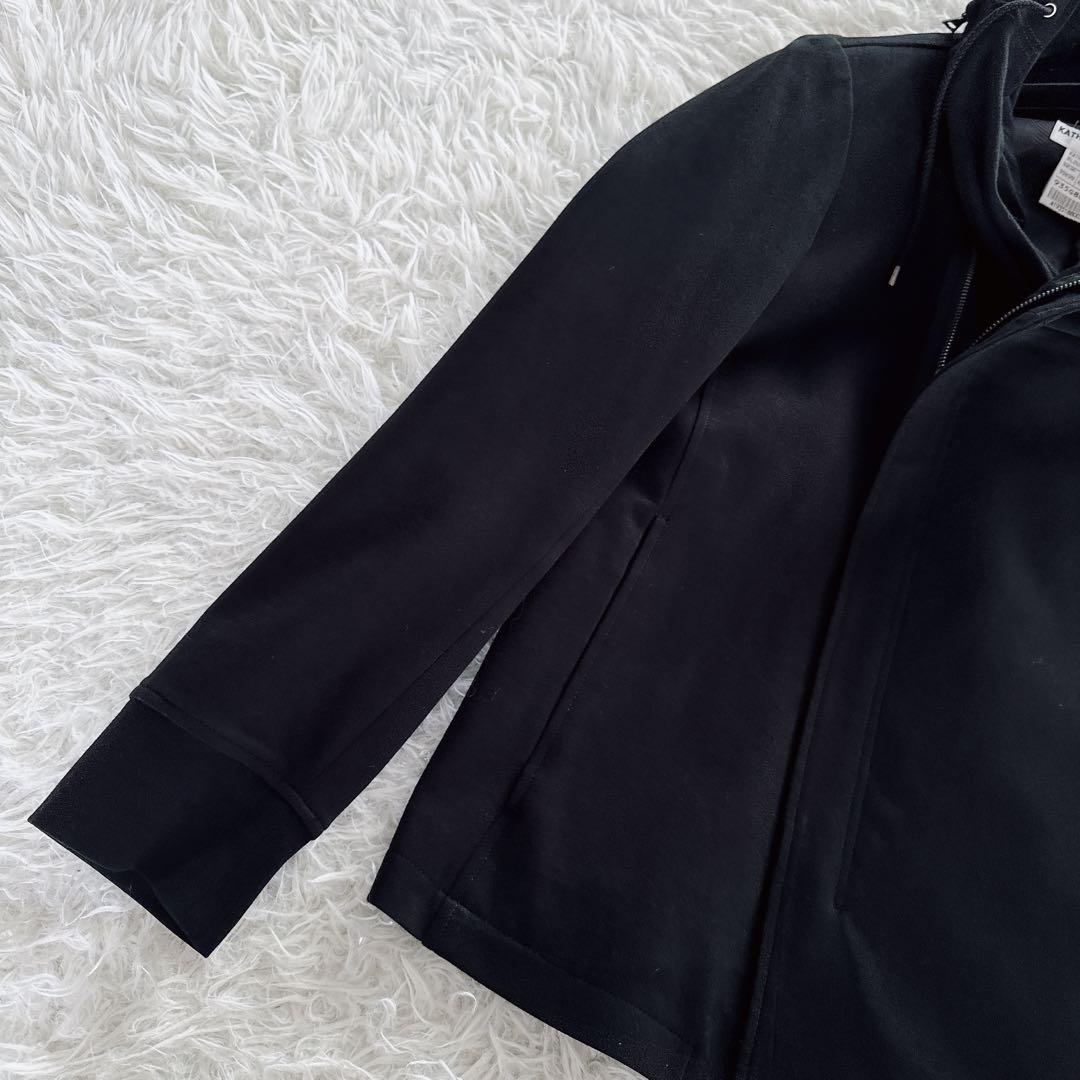 【KATHARINE HAMNETT LONDON】コットンライダース 黒 XL