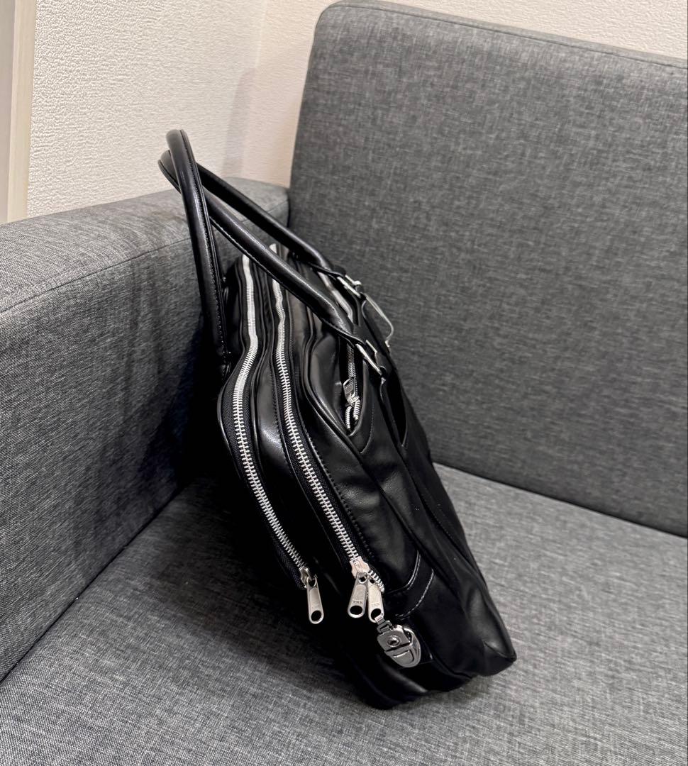 コムデギャルソン 青山バッグ ハンドバッグ 合成皮革 黒 OL-K 205